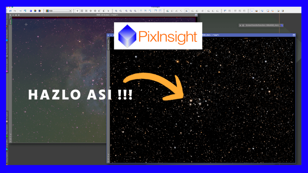 Cómo Conseguir Estrellas de Colores Naturales en Astrofotografía de Banda Estrecha Usando PixInsight